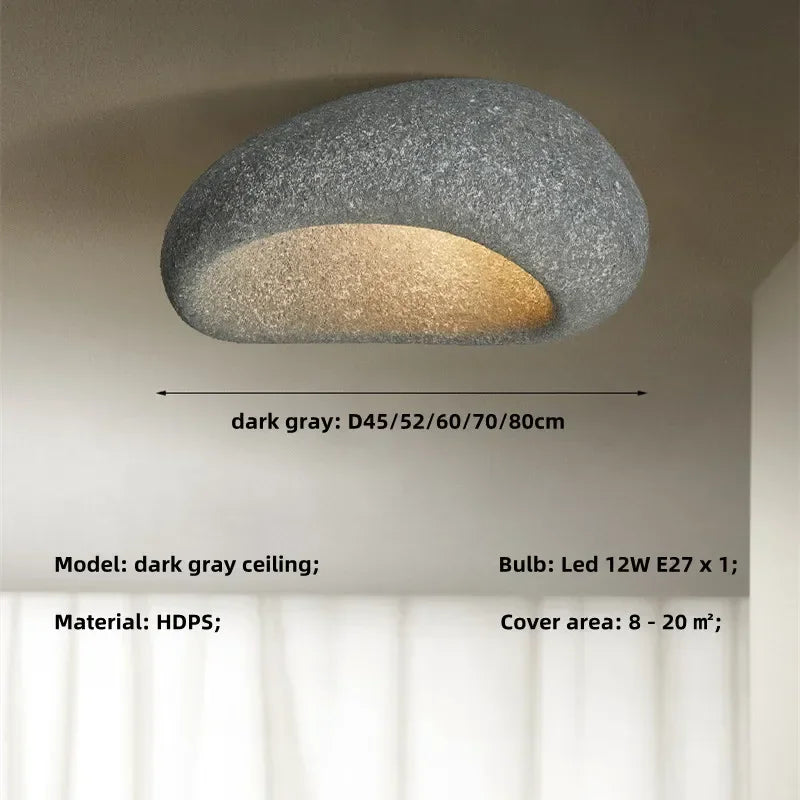Afralia™ Nordic Wabi Sabi E27 Ceiling Chandelier for Home Art Deco Lighting