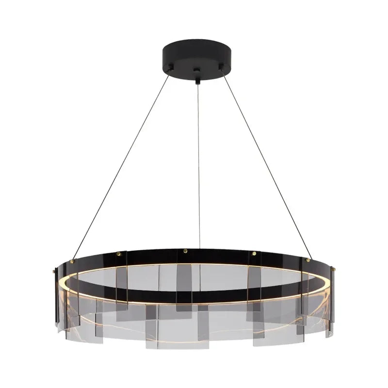 Afralia™ Glass Pendant LED Chandelier: Luxury Minimalist Design for Dining Hall Bedroom