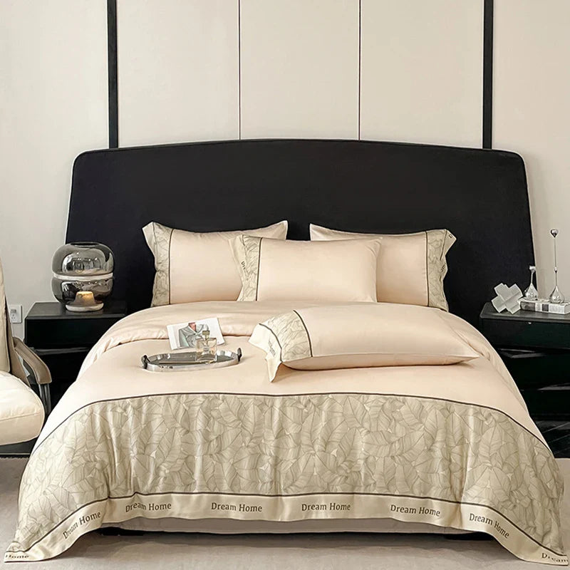 Afralia™ Luxe Rayon Silk Solid Duvet Cover Set: Summer Cozy Satin Bedding for Skin-Friendly Sleep