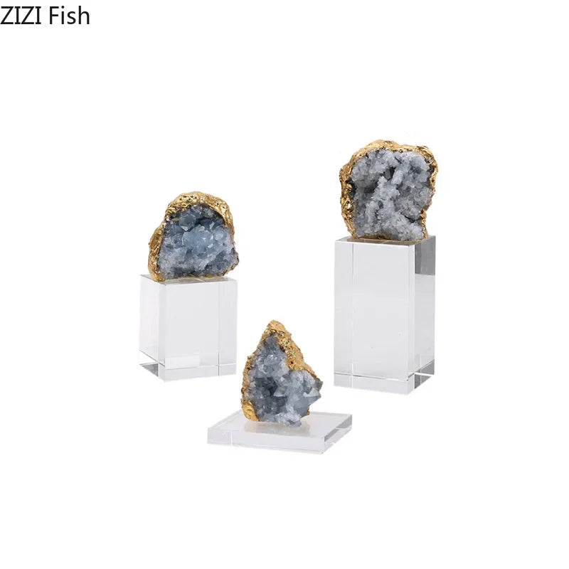 Afralia™ Amethyst Crystal Base Desk Ornament for Room Aesthetics