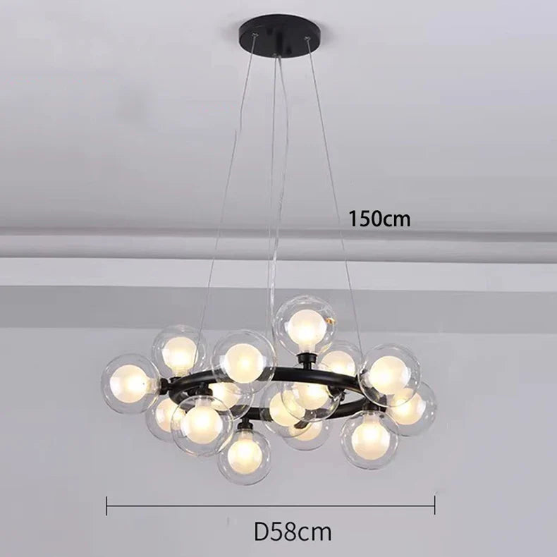 Afralia™ Modern LED Pendant Chandeliers for Indoor Living Room & Dining Room Lighting