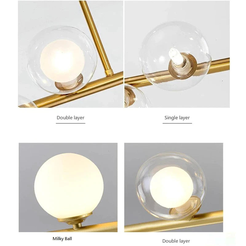 Afralia™ Bubble Ball LED Hanging Chandelier: Modern Nordic Magic Bean Design with G9 Lights