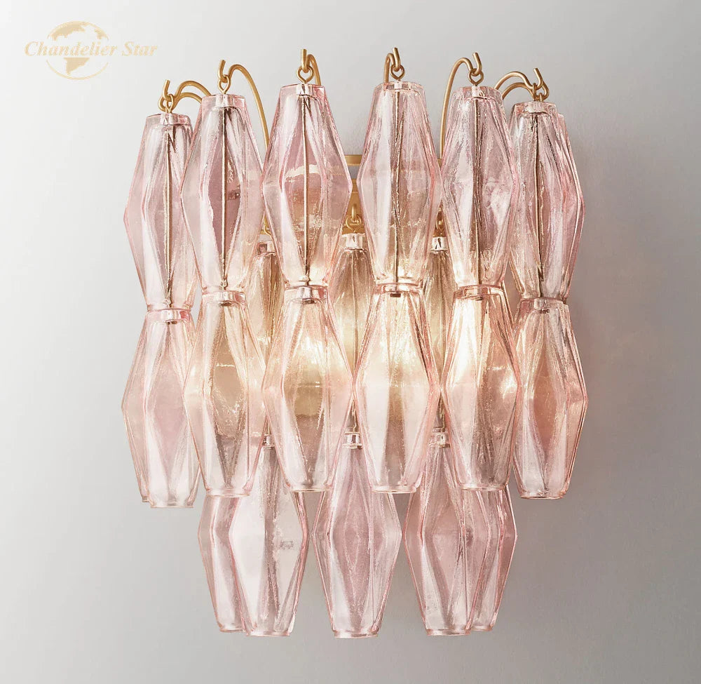 Afralia™ Modern Glass Wall Sconce LED Light Indoor Decor Fixture