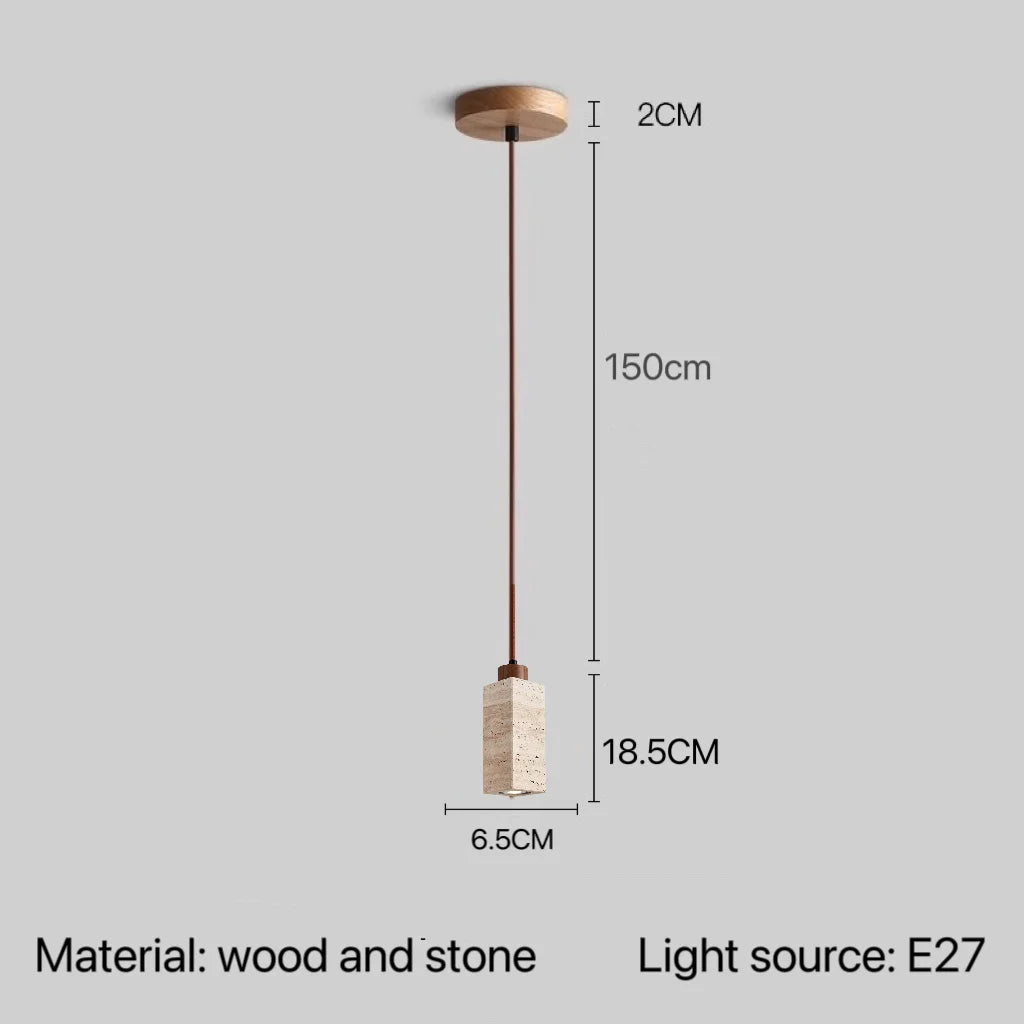 Afralia™ Stone Pendant Lamp: Bedroom Kitchen LED Lighting Fixture