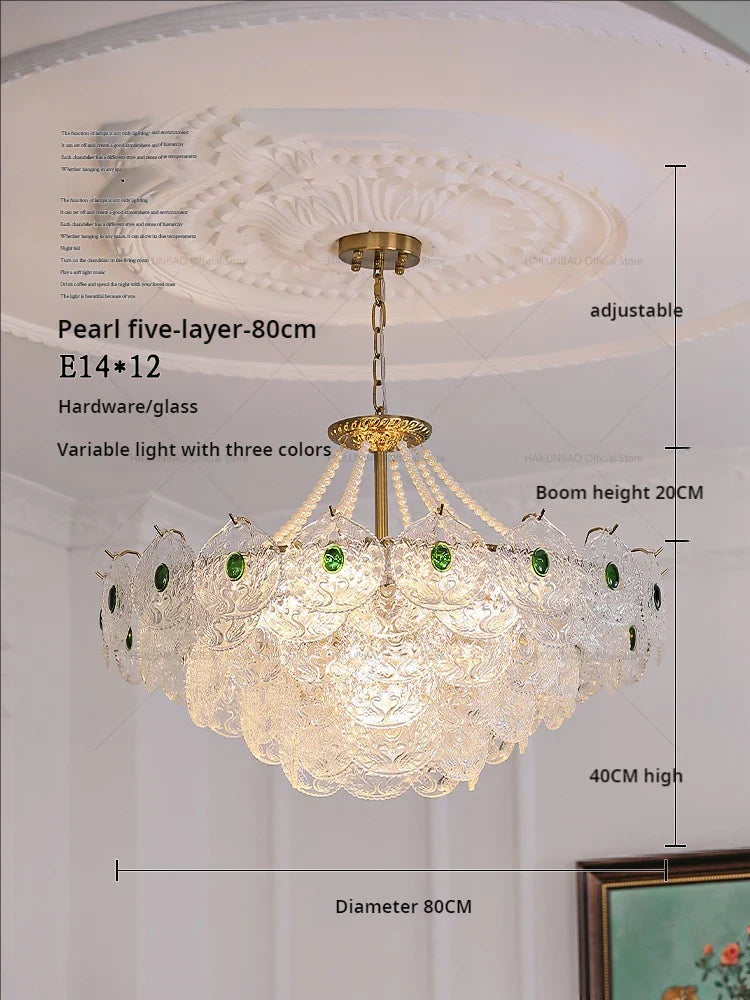 Afralia™ Crystal Chandelier: Modern Chic Pearl Light for Elegant Home Decor