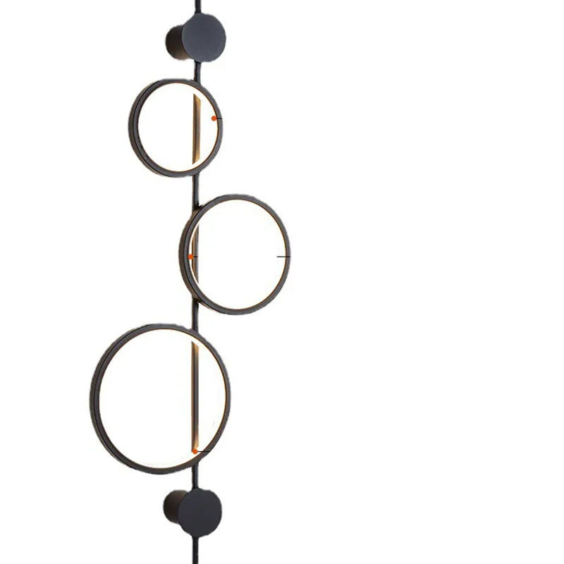 Nordic 3 Rings Wall Lights for Parlor Bedroom by Afralia™