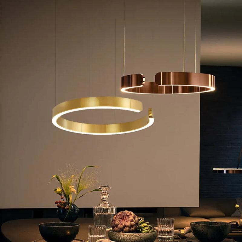 Afralia™ Modern LED Chandelier: Height Adjustable Pendant for Dining & Living Room.