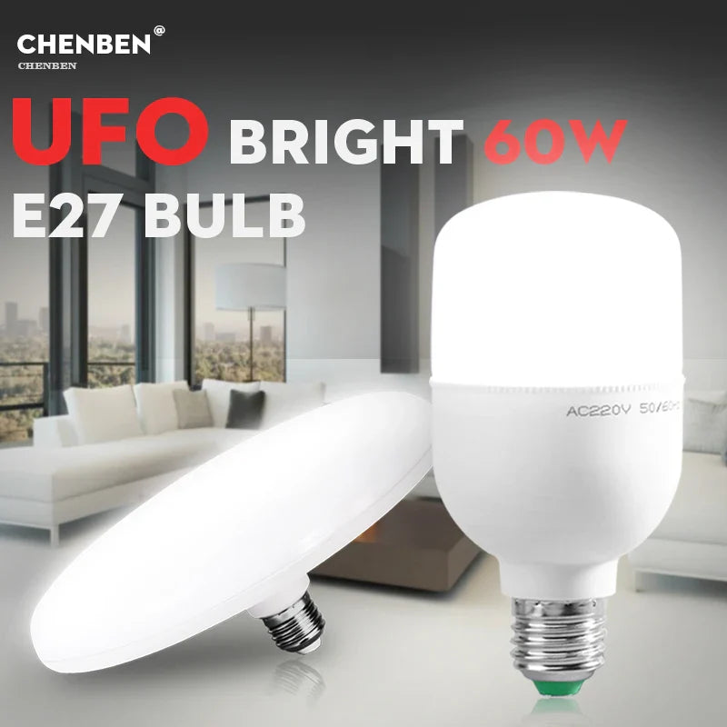 Afralia™ LED Round UFO Shape Ceiling Lamp for Bright Indoor Lighting