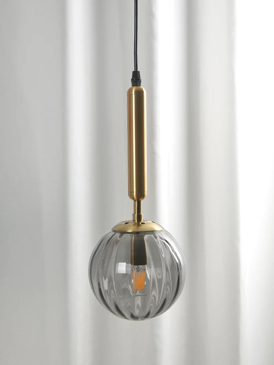 Afralia™ Wave Glass Ball LED Pendant Lamp for Modern Living Spaces