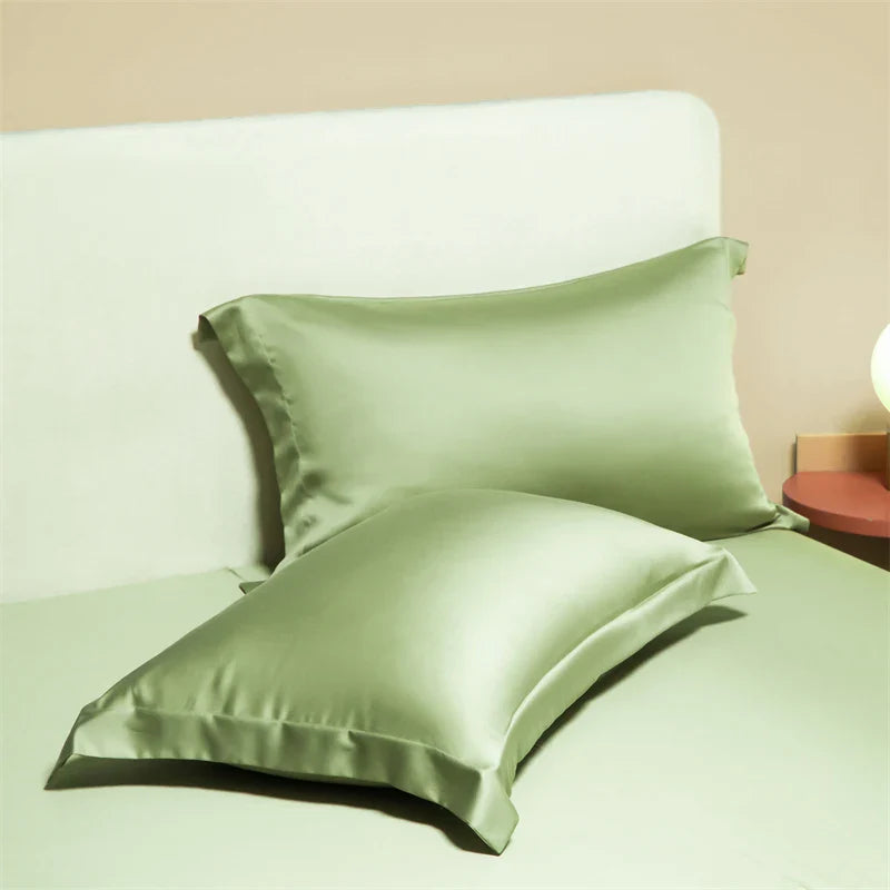 Afralia™ Egyptian Cotton Pillowcase Set - Solid Color Pillow Shams Covers