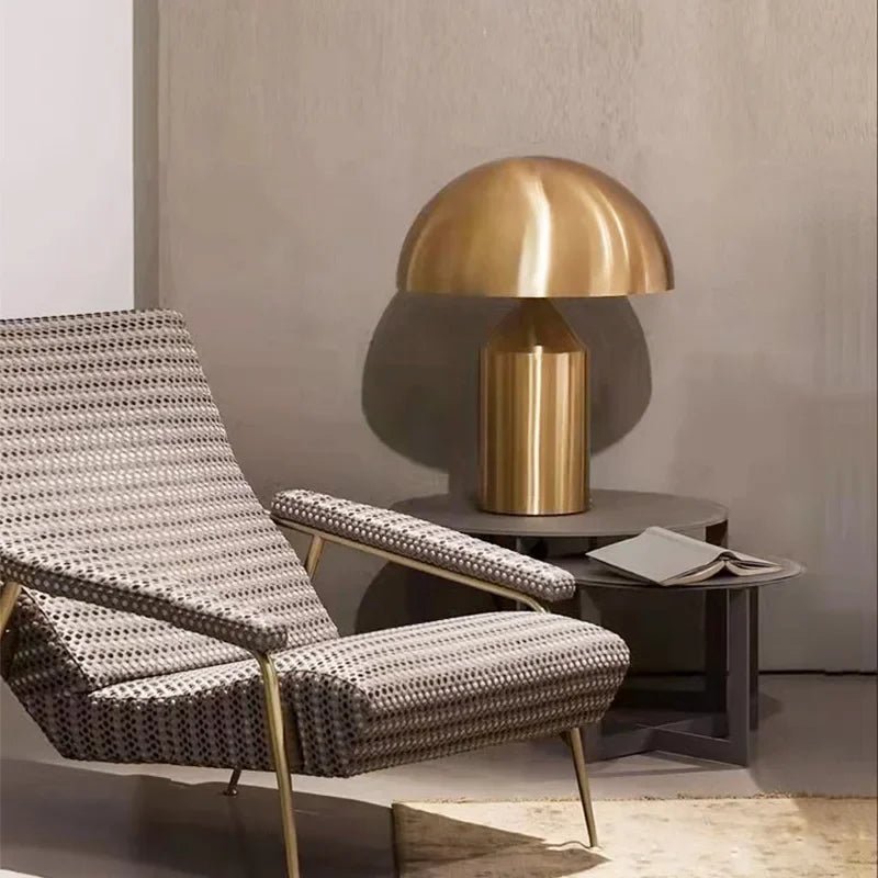 Afralia™ Nordic Mushroom Table Lamp in White, Black, or Gold for Bedroom, Dining Room, or Bedside