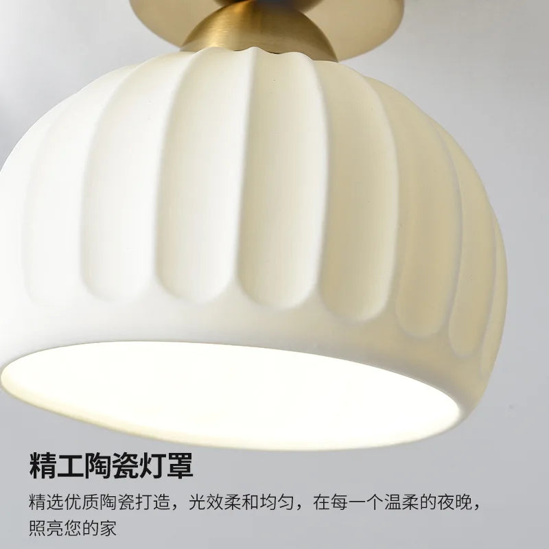 Afralia™ Nordic Acrylic Chandelier LED Ceiling Lamp for Aisle Corridor Balcony, E27 Fixtures
