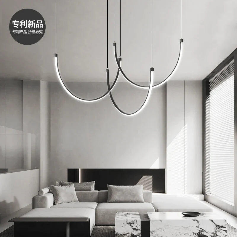 Afralia™ Nordic Copper Chandelier: Modern Eye Protection Lighting for Living Room