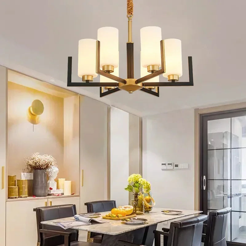 Afralia™ Retro LED Chandeliers for Home Decor – Elegant Lighting Fixtures for Living Room