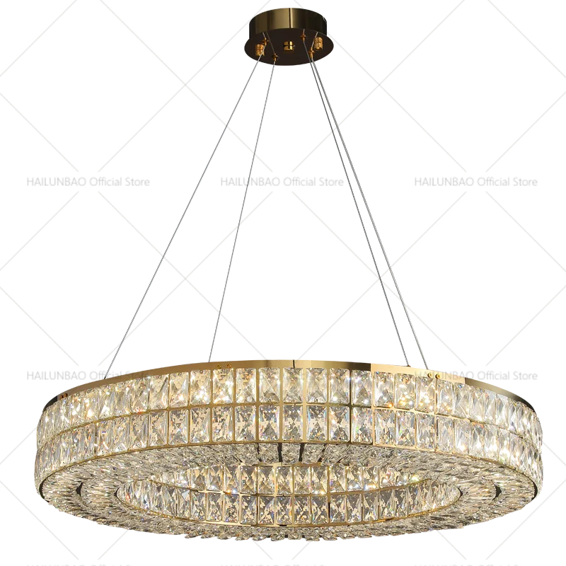 Afralia™ Crystal Chandelier: Modern Luxury Lighting for Living Room, Restaurant, and Villa