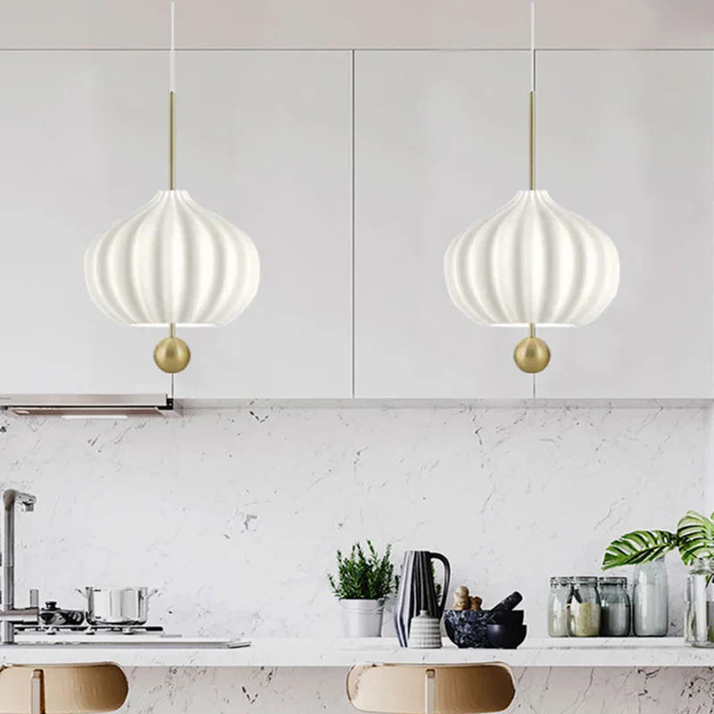 Afralia™ White Glass Pendant Lamp, Adjustable Wire, Gold Metal, Modern Hanging Light Fixtures