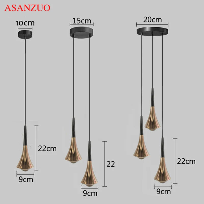 Afralia™ Modern Water Drop LED Pendant Light for Home Decor and Bar Lighting