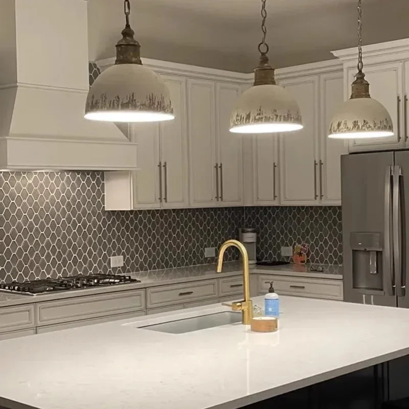 Afralia™ Retro Industrial Pendant Lights for Colorful Restaurant Kitchen Home Decor