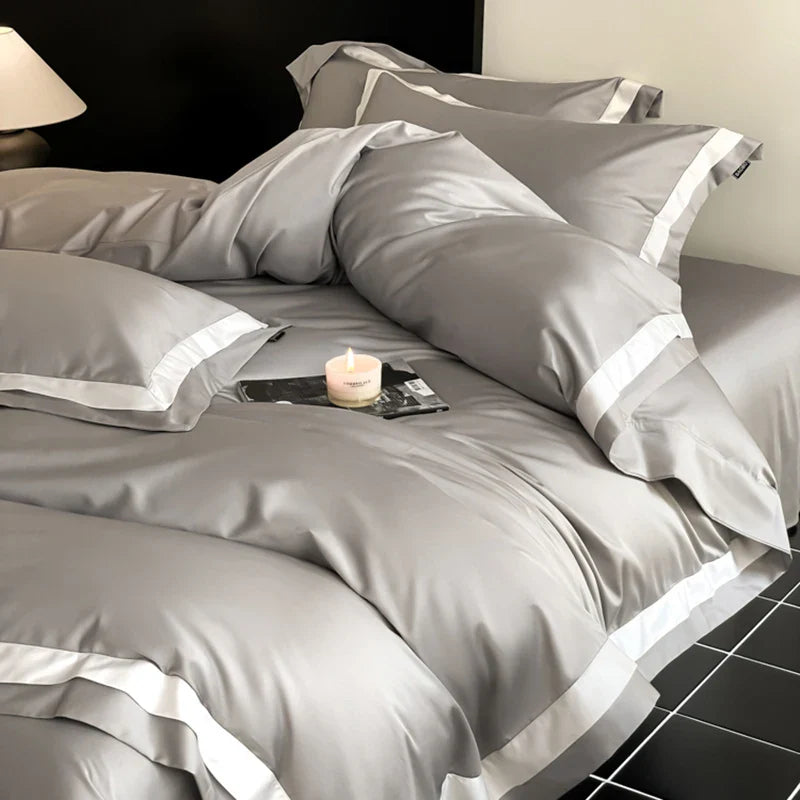 Afralia™ Luxury Long Staple Cotton Hotel Bedding Set - Queen/King Size