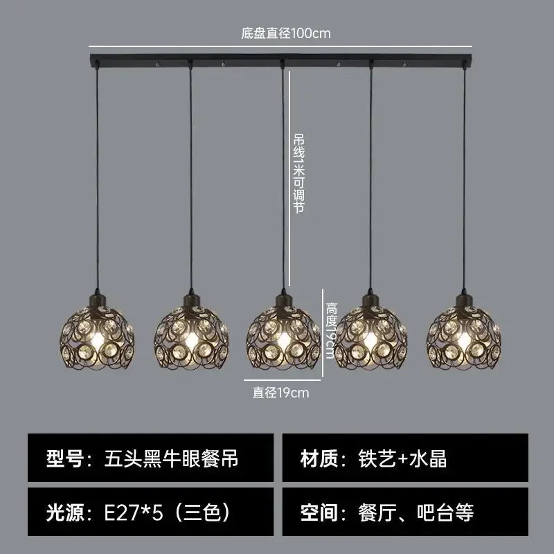 Afralia™ Crystal Dining Pendant Lamp - Modern Nordic Minimalist Design