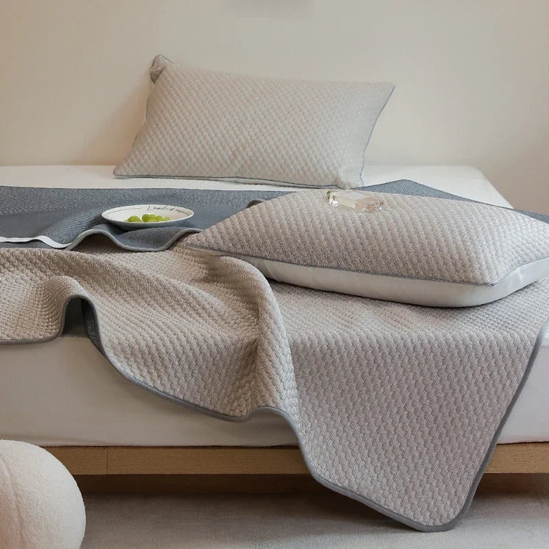 Afralia™ Ice Bean Cooling Mat & Pillowcase Set - Premium Bed Cooling Technology