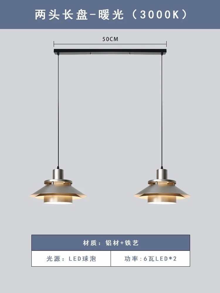 Afralia™ Industrial Retro LED Bedside Pendant Lights for Bedroom, Kitchen, Dining Room