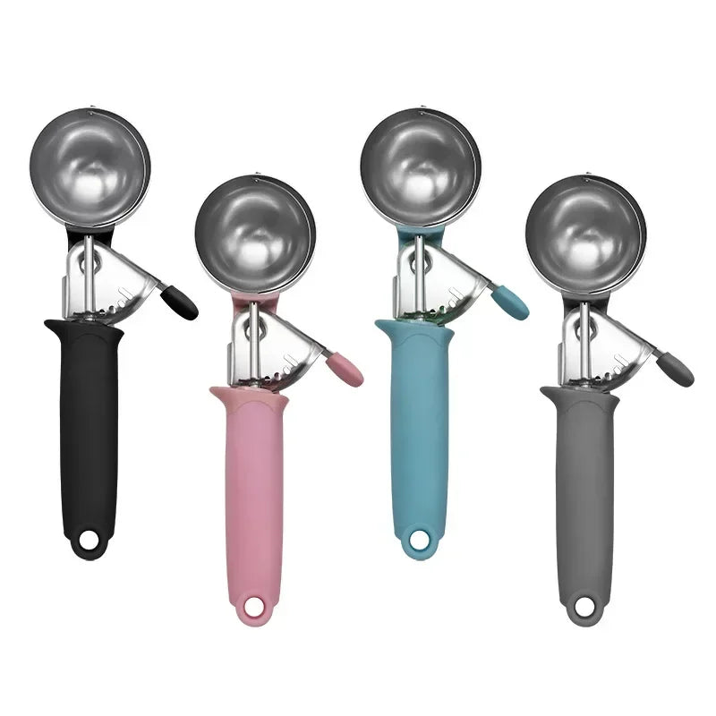 Afralia™ Stainless Steel Ice Cream Scoop & Fruit Baller Kitchen Gadget