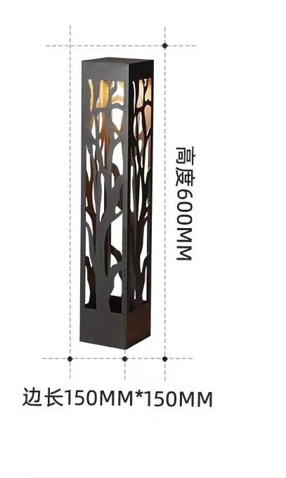 Afralia™ Outdoor Garden Lawn Square Floor Lamp - Illuminate Your Space with Style and Elegance