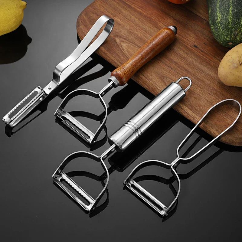 Afralia™ Stainless Steel Fruit Vegetable Peeler Grater Knife Kitchen Tools