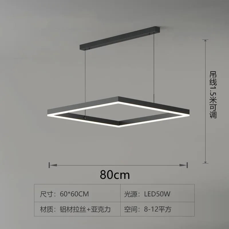 Afralia™ Modern LED Pendant Lamp for Home Decor Chandelier Lighting Fixture