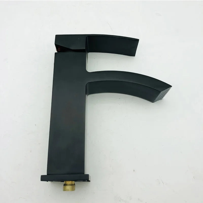 Afralia™ Matte Black Basin Faucet Single Handle Mixer for Bathroom Sink