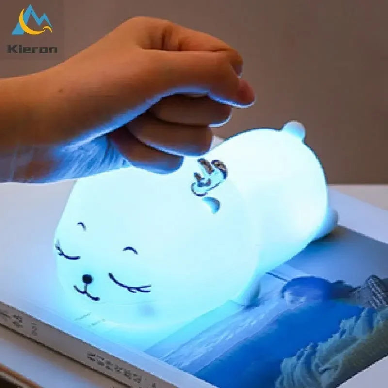 Afralia™ Colorful Deer LED Lamp for Bedroom, Study, and Living Room