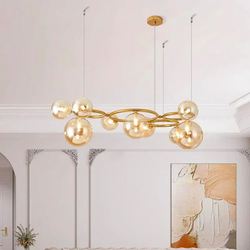 Afralia™ LED Pendant Chandelier for Stylish Indoor Room Decor