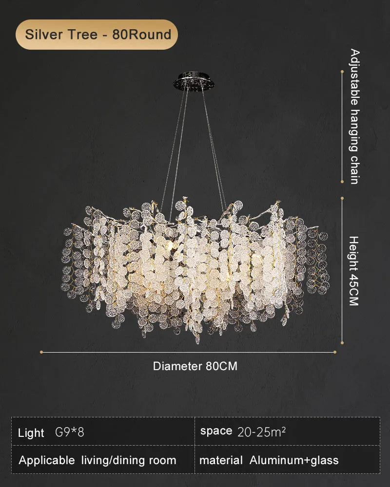 Afralia™ Luxury Crystal Branch Pendant Lamp for Dining Room, Hotel Lobby, and Living Room