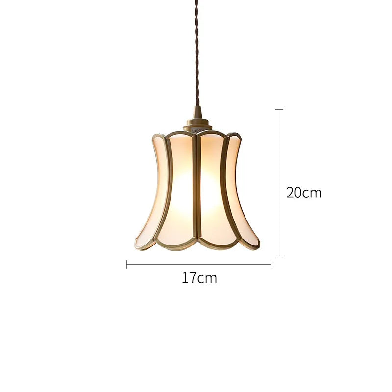 Afralia™ Glass Copper LED Pendant Lights: Modern Nordic Lighting for Home, Dining, & Restaurant