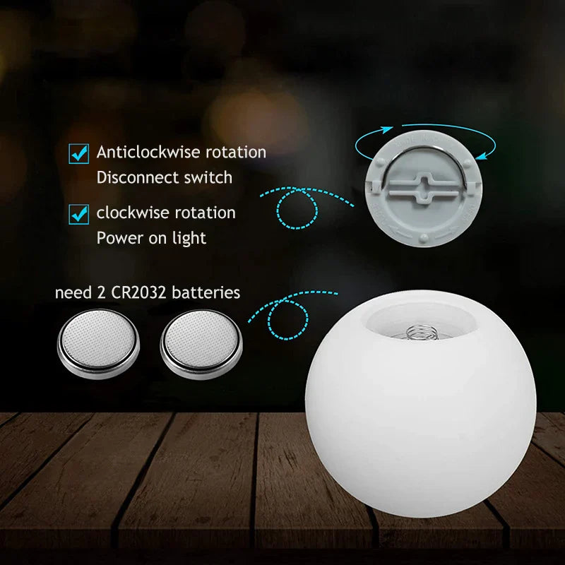 Afralia™ LED Pool Ball Light - Colorful Remote Control Floating Night Lamp