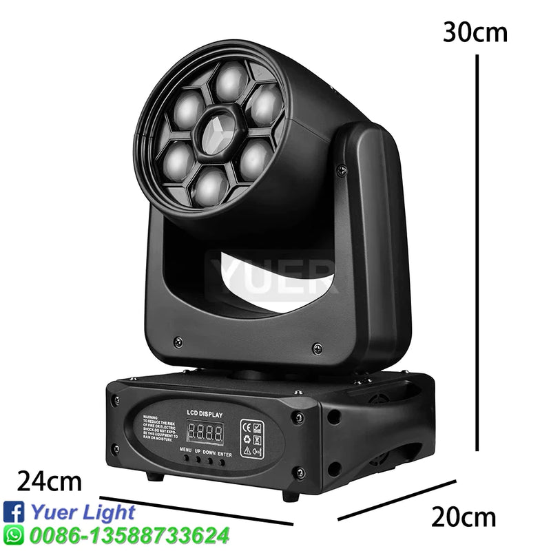 Afralia™ Mini 150W LED Bee Eye Moving Head Beam Lights for Celebration Disco DJ Bar