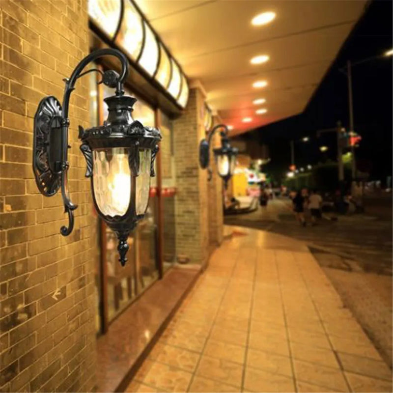 Afralia™ Country Outdoor Wall Lantern for Restaurant Balcony Villa Door Waterproof Lights