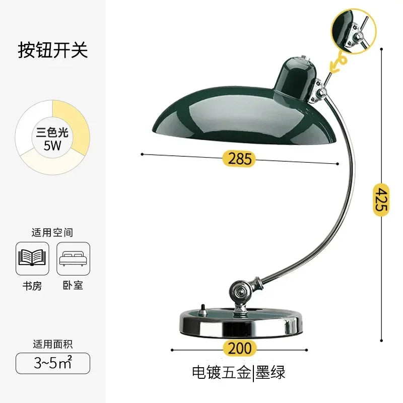 Afralia™ Minimalist Desk Lamp, Classic Retro Nordic Table Lamp for Office and Bedroom