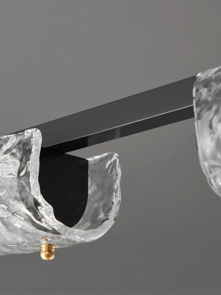 Afralia™ Glass Chandelier Pendant Lights LED Dimmable Modern Dining Room Kitchen Lamps