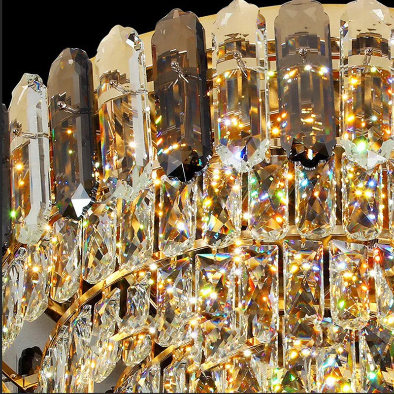 Afralia™ Nordic Luxury Round Vintage Ceiling Light for Living Room