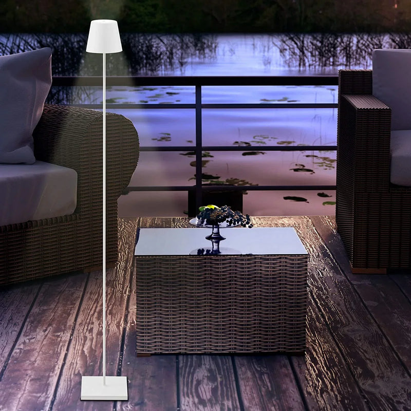 Afralia™ Rechargeable Touch Switch LED Floor Lamp for Bedroom