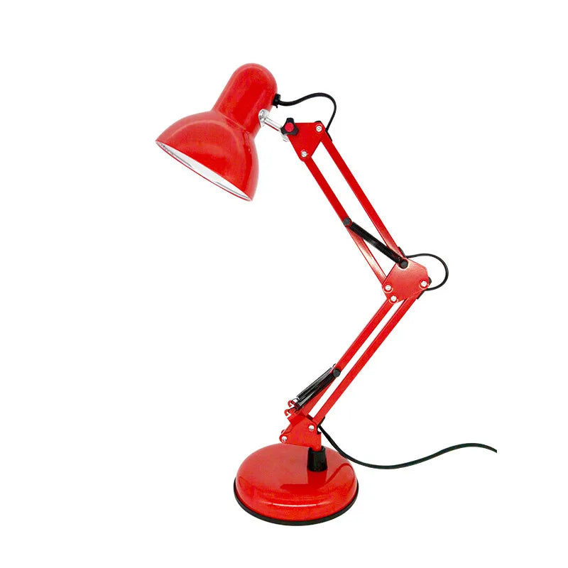 Afralia™ Adjustable Swing Arm LED Desk Lamp with Switch for Office Reading and Bedside
