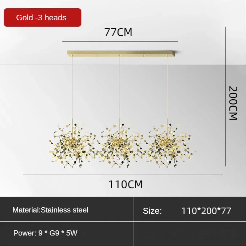 Afralia™ Modern Industrial Chandelier Bar Pendant Lamp for Stylish Living Room Decor