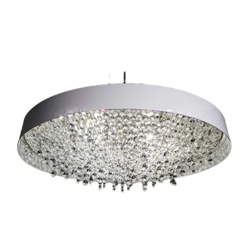 Afralia™ Clear Crystal Pendant Light Chandelier for Living Room & Bedroom