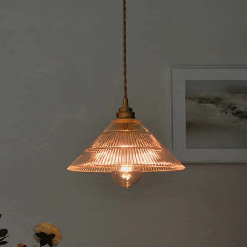 Afralia™ Nordic LED Glass Pendant Light Fixture with Adjustable Wire for Study & Dining Room
