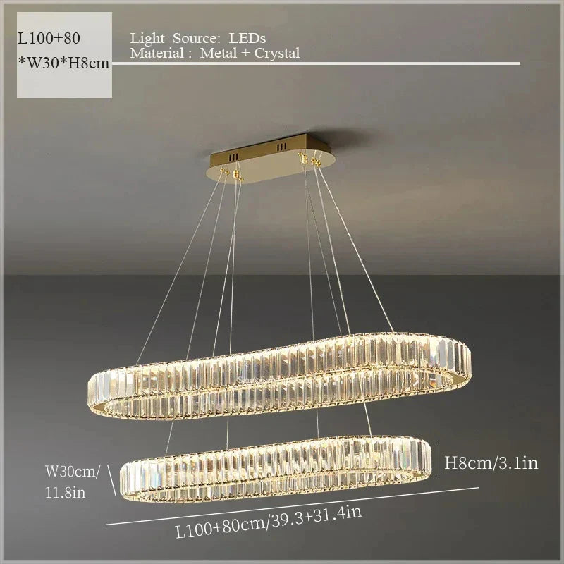 "Afralia™ Crystal Ceiling Pendant Chandelier – Luxury Light for Living Room, Bedroom, and Dining Area"