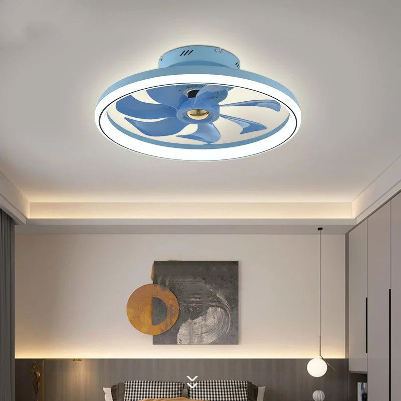 Afralia™ Smart LED Ceiling Fan with Remote Control for Dining, Bedroom, and Kids Room.