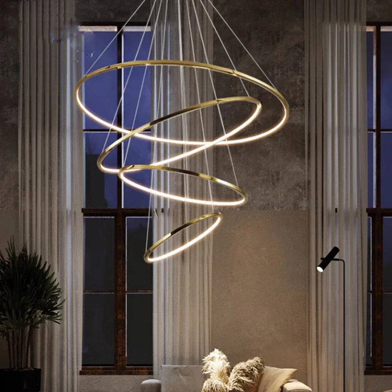 Nordic Stair Chandelier Afralia™ Pendant Light for Living Room Dining Room Lighting