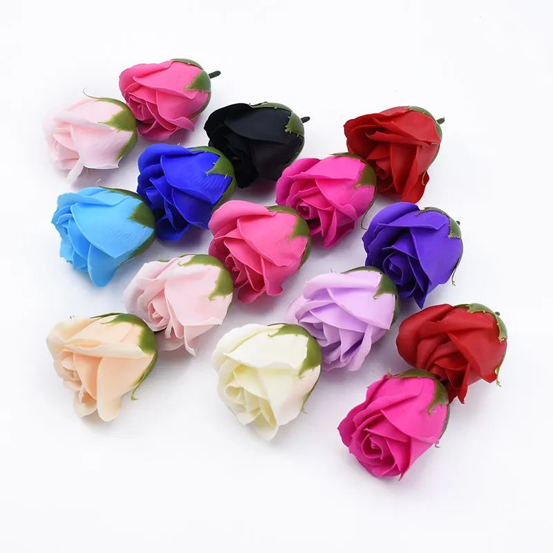 Afralia™ Teddy Bear Roses Soap Flower Bathing Petals Set